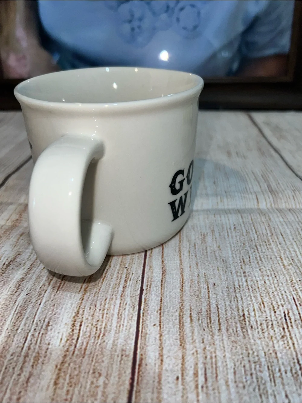 Hyde & Eek White Ceramic Good Witch Accent Coffee Mug